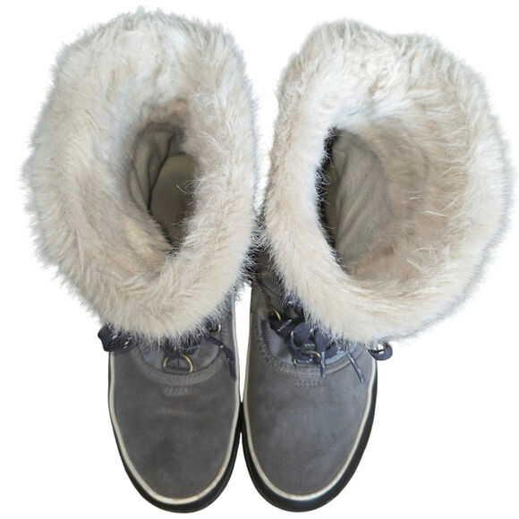 SOREL TIVOLI III lined waterproof winter boots size 8 quarry gray suede - Picture 6 of 6